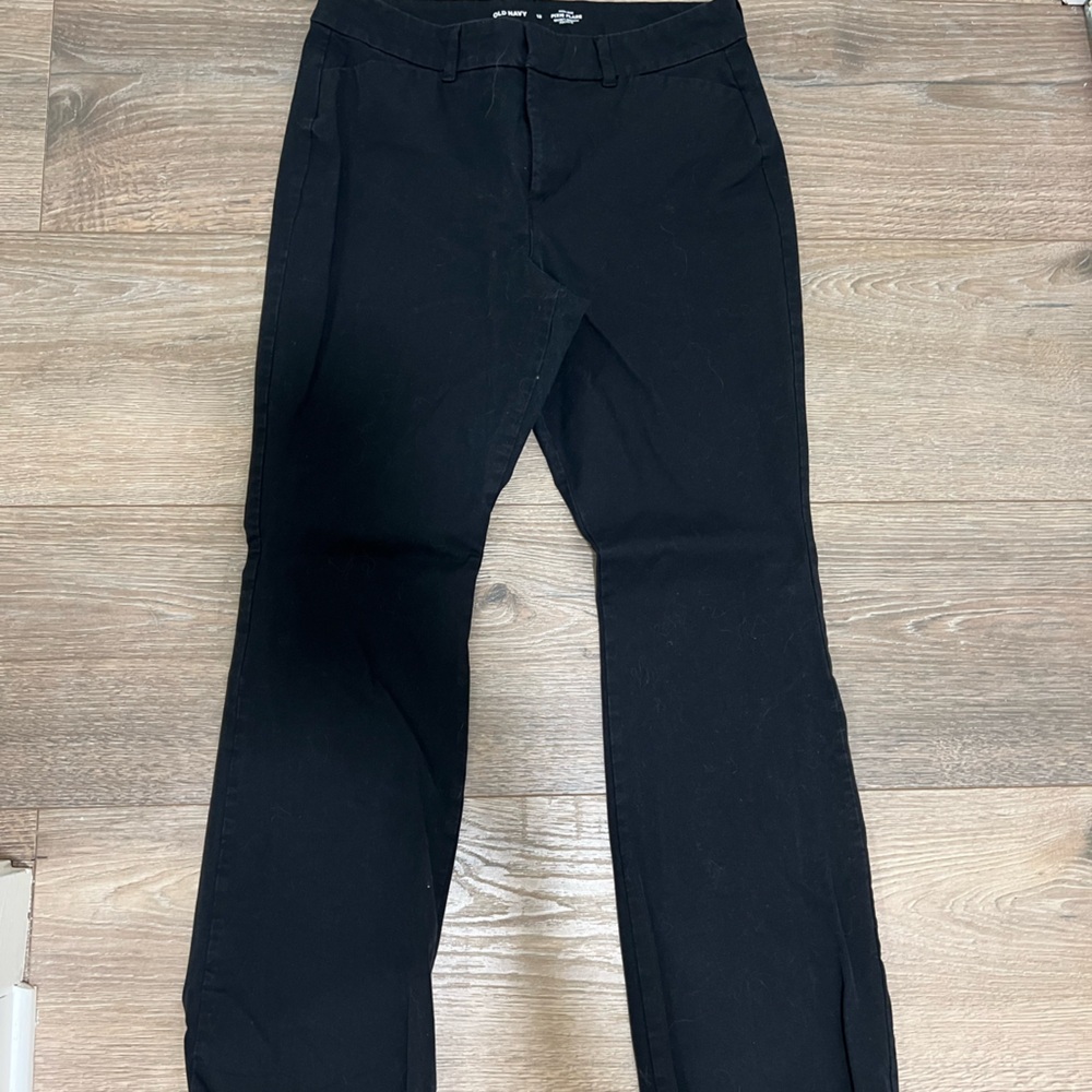 Old Navy Black Pixie Flare Pants
